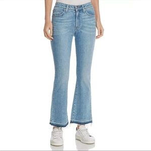 Derek Lam 10 Crosby Denim Gia Cropped Flare Blue Jeans Size 26